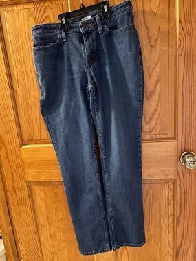 Carhartt Women’s Relaxed Fit Straight-Leg Jeans in Dark Blue Denim